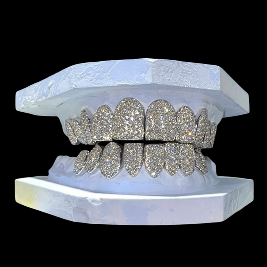 VVS Clarity Natural Diamond Grillz (Honeycomb Setting)