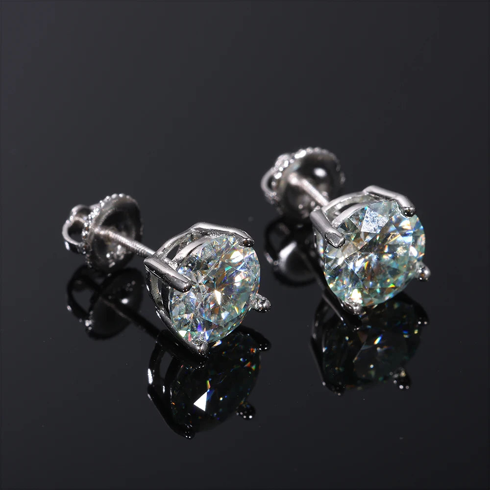 VVS Moissanite Stud Earrings 