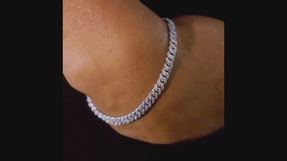 VVS Clarity Moissanite Cuban Link Bracelet